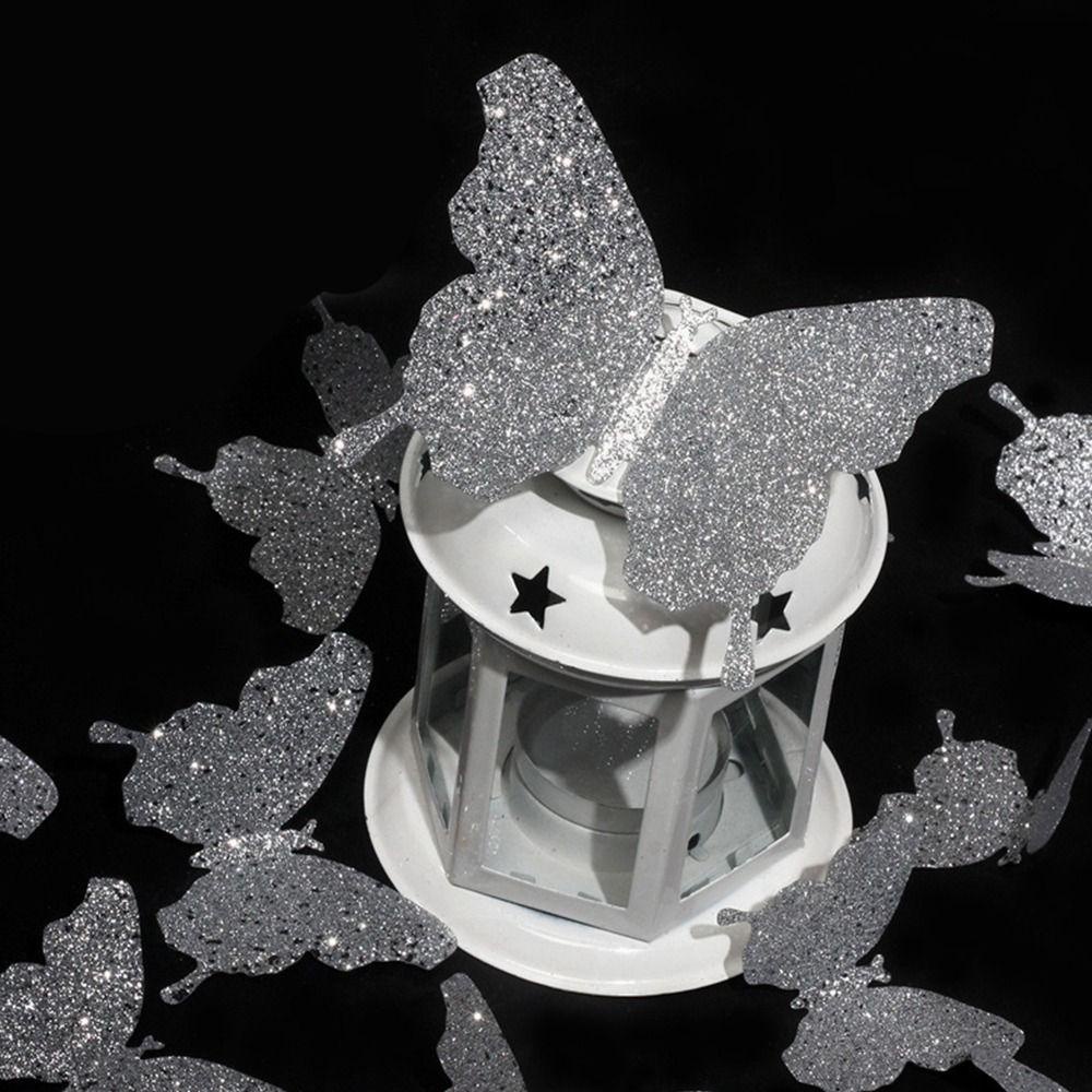 PINEVN Set 48 Sticker Dán Tường Hình Bươm Bướm 3D Độc Đáo