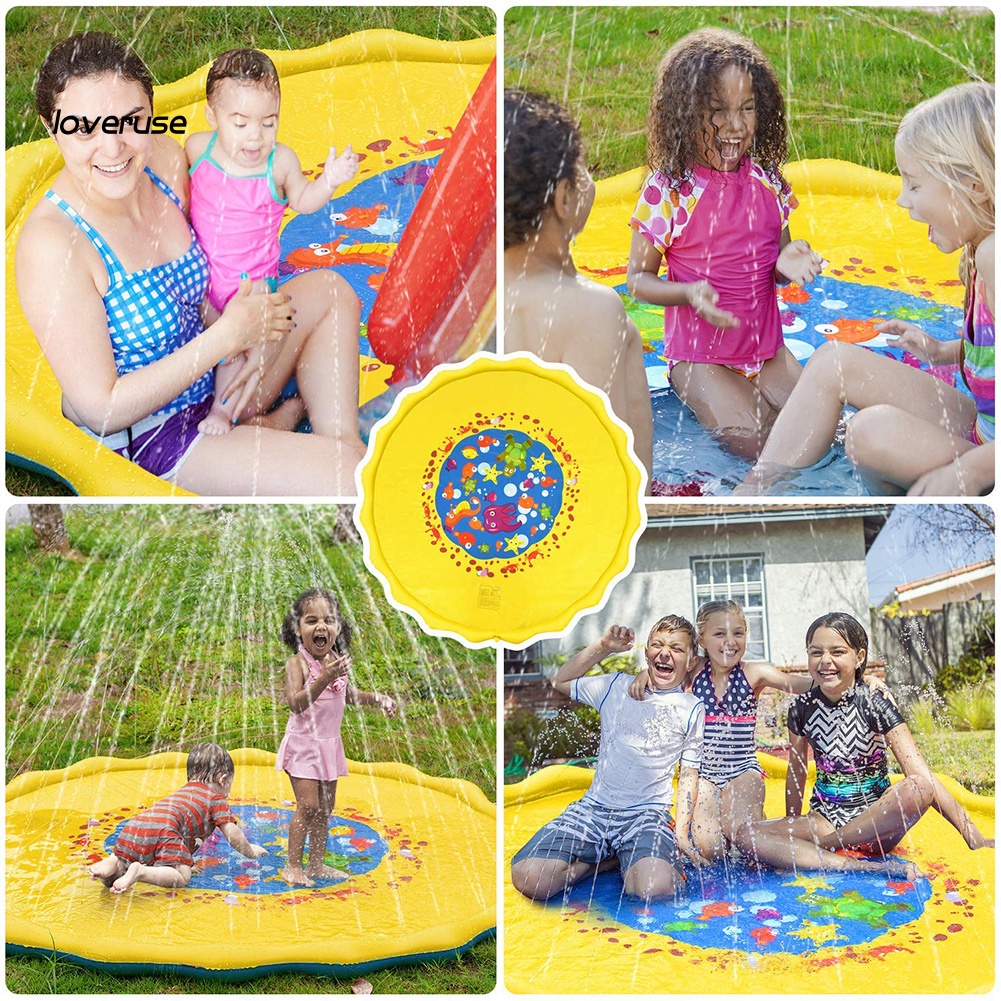 Thảm Bơm Hơi Phun Nước Chơi Ngoài Trời Cho Trẻ Em