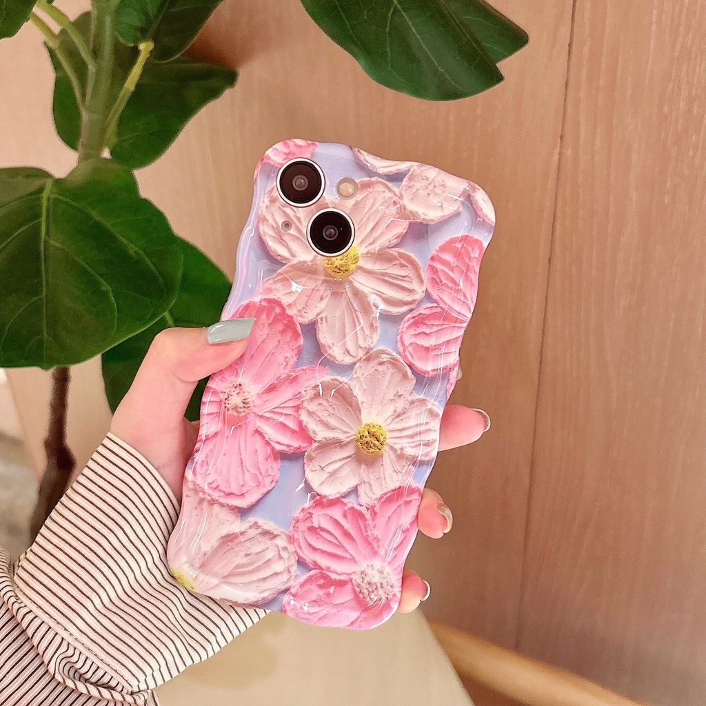 Ốp Điện Thoại TPU Chống Sốc Họa Tiết Tranh Sơn Dầu Cho IPhone 14 13 12 11 Pro Max