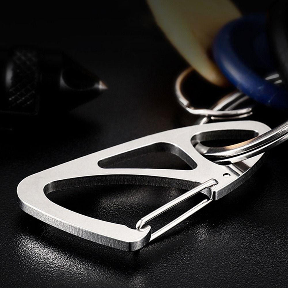 MUVAKO Bộ 2 Móc Chìa Khóa Bằng Titan Mạ Điện Tiện Dụng Khi Leo Núi