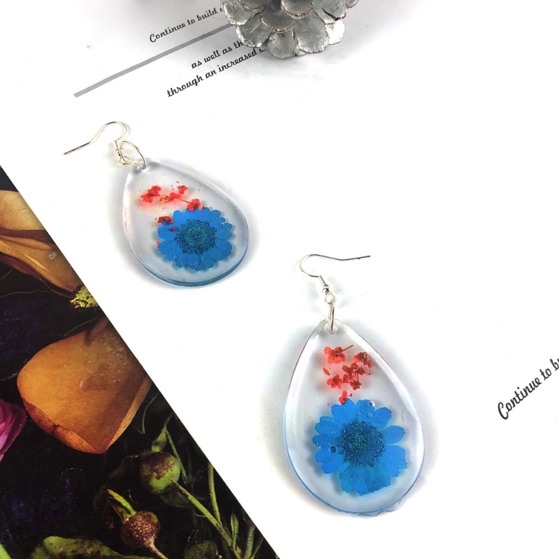 Khuôn Silicone Làm Bông Tai Hình Giọt Nước Thời Trang