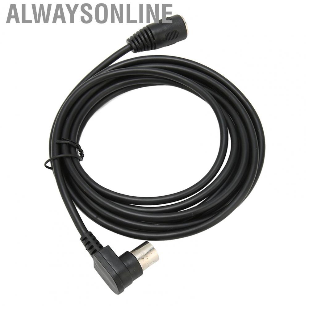 Alwaysonline 90 Degree MIDI Din Extension Cable 5 Pin DIN Male to Female Adapter for Professional Mixers  Systems Broadcast