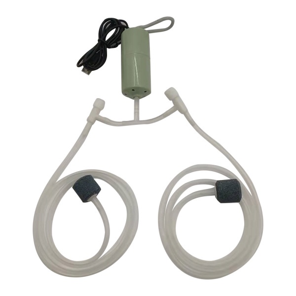 Máy Bơm Oxy Mini Sạc Usb Siêu Êm Cho Bể Cá