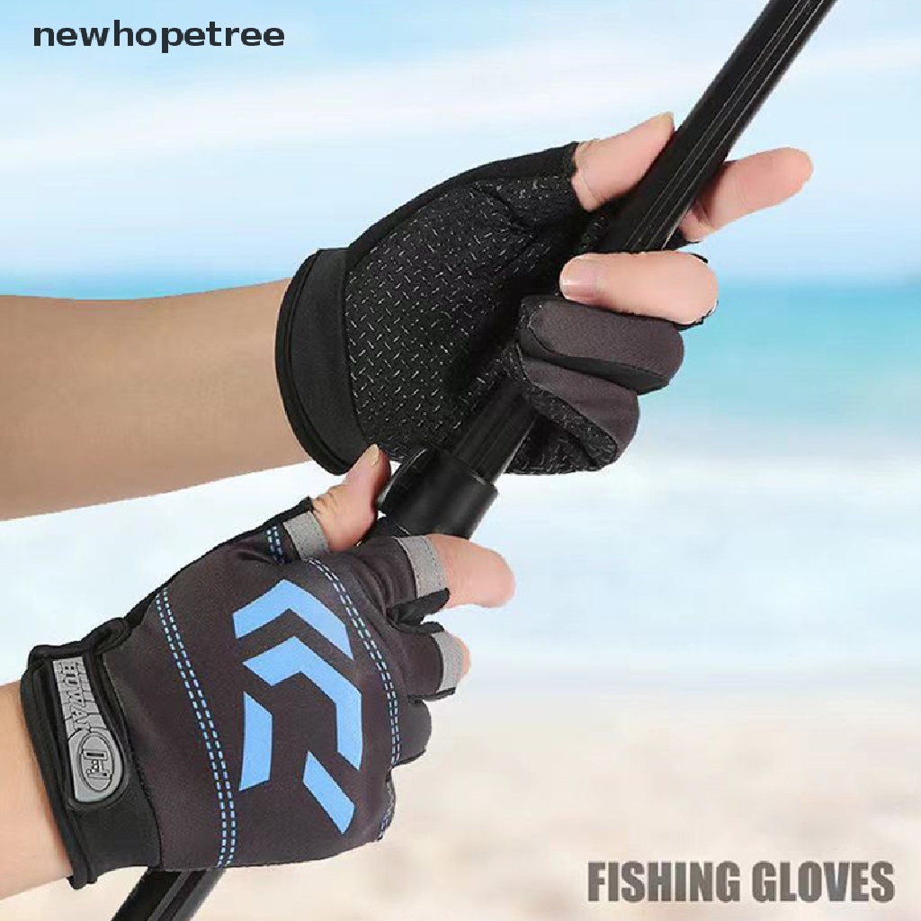 Găng Tay Hở Ngón Chống Trượt Thoáng Khí Thời Trang Nam