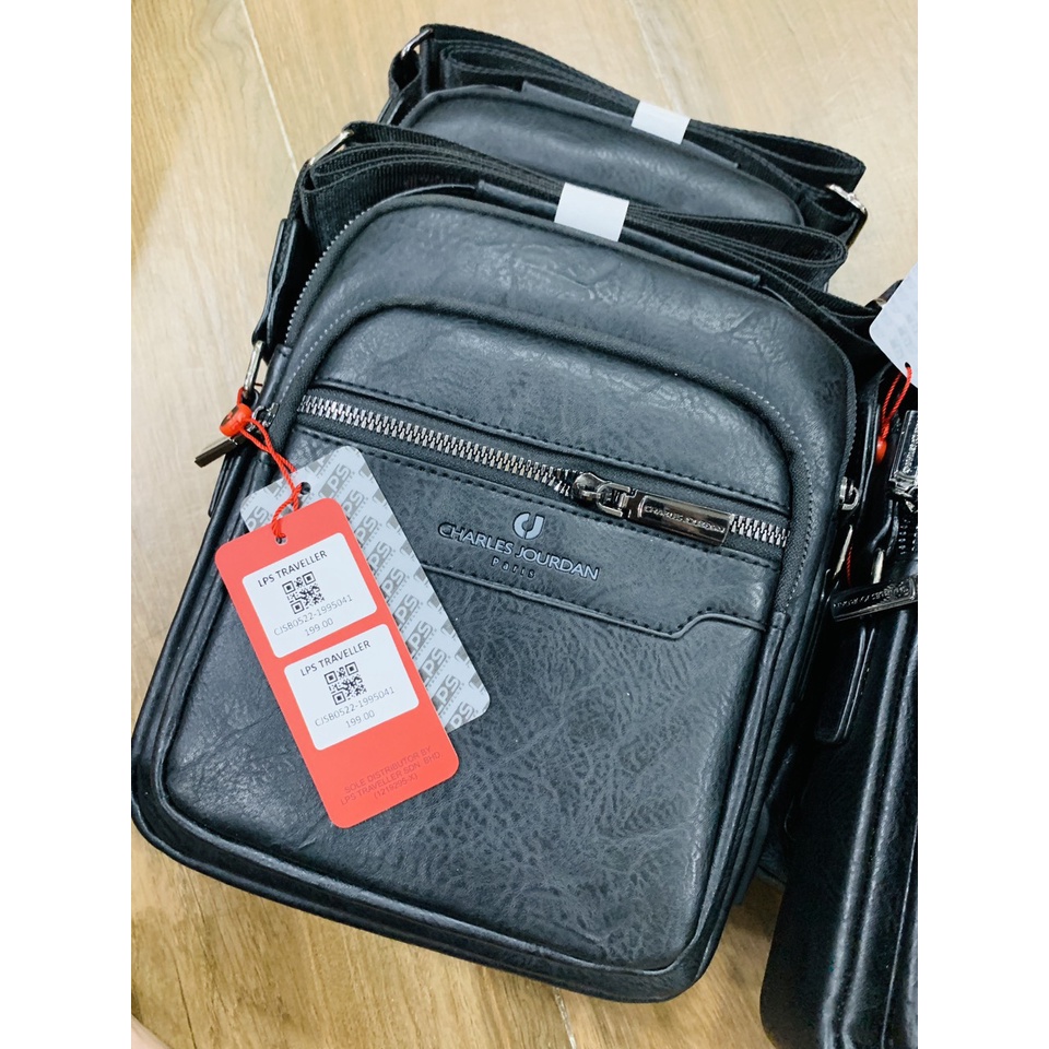 Túi đeo xéo nam Charles Jourdan Paris Pháp săn deal off khủng 34201.00F - sẵn