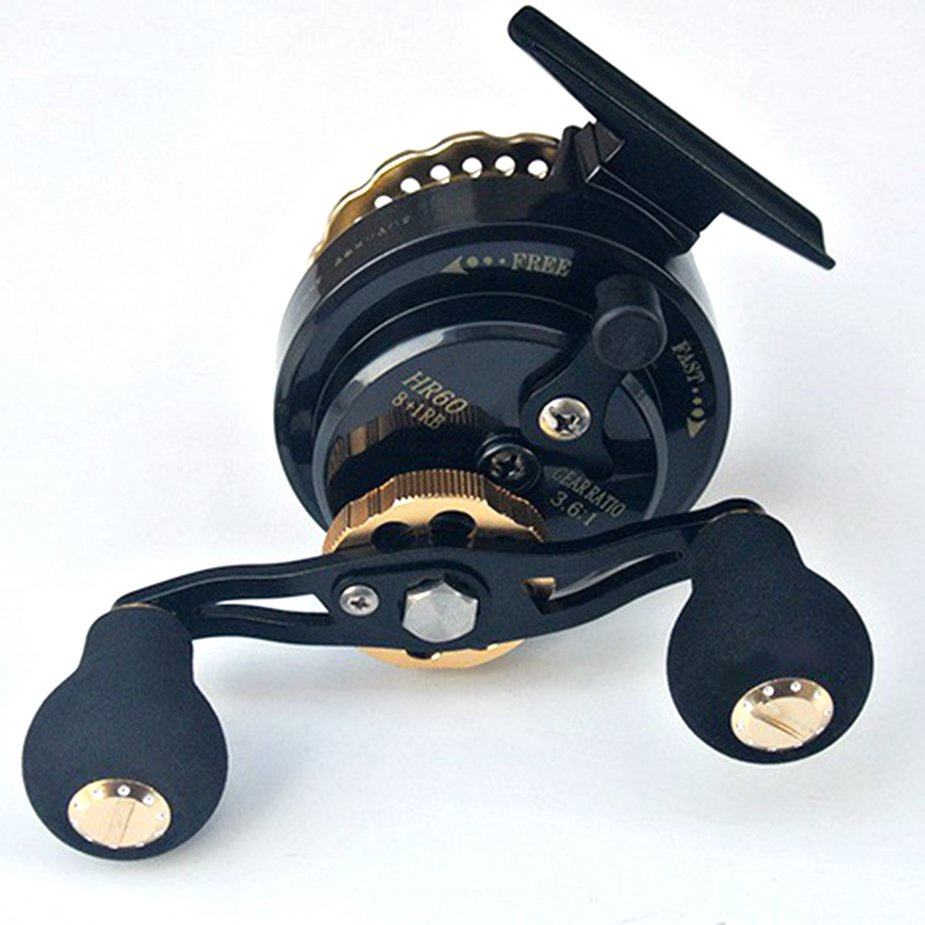 8+1 Axises Metal Raft Fishing Reel Ice Fishing Reel Durable Reel Fishing Tool
