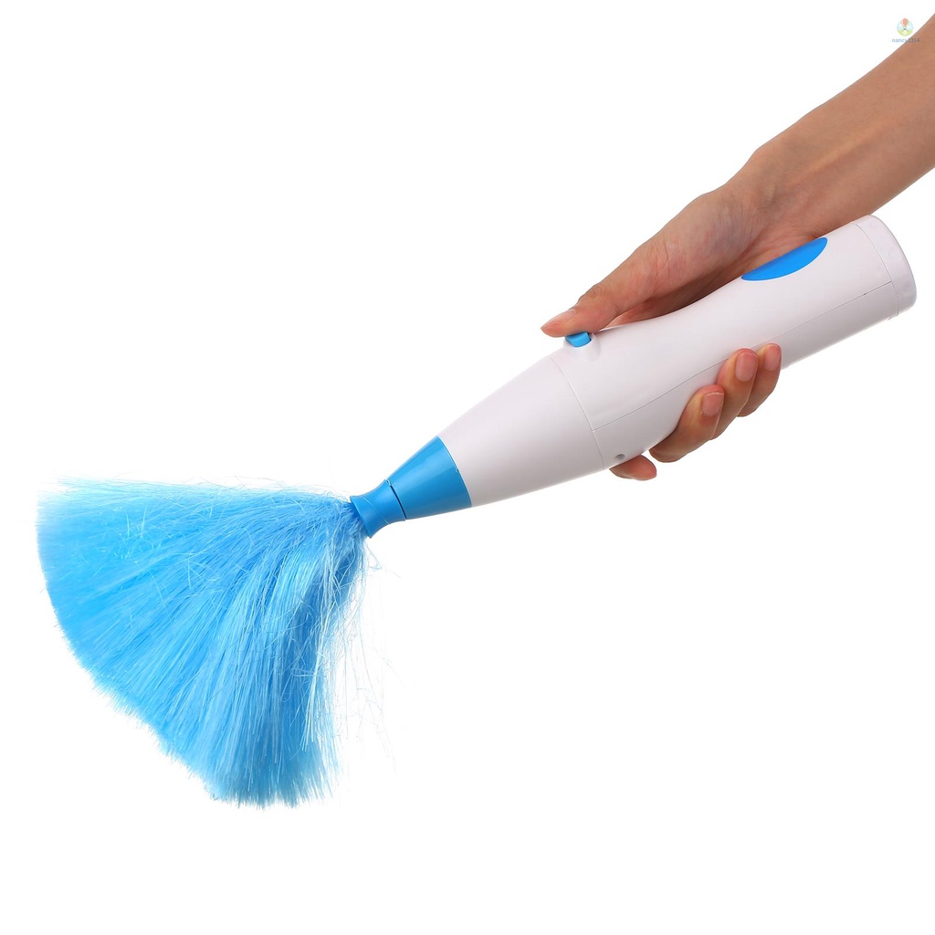 Chổi Quét Bụi Cầm Tay Chạy Pin Có Thể Thu Gọn Kèm 2 Đầu Cọ Vệ Sinh Tiện Dụng
