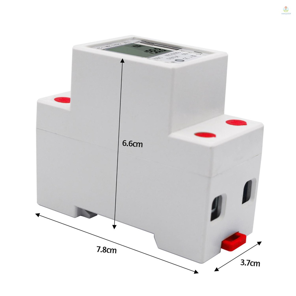 Thiết Bị Đo Năng Lượng DIN-Rail Màn Hình LCD 5-80A 220V 50Hz