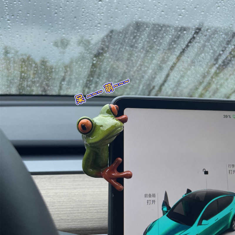 Car Decoration Car Screen Lying Doll Computer Display Screen Applicable to Mercedes-Benz Audi BMW Car Decoration WULT