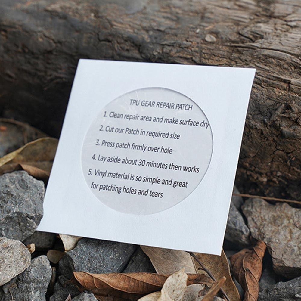 .Bộ 10 Miếng Dán Đệm Khí Hình Tròn Bằng Nilon Dùng Sửa Chữa Áo Khoác Ngoài Trời