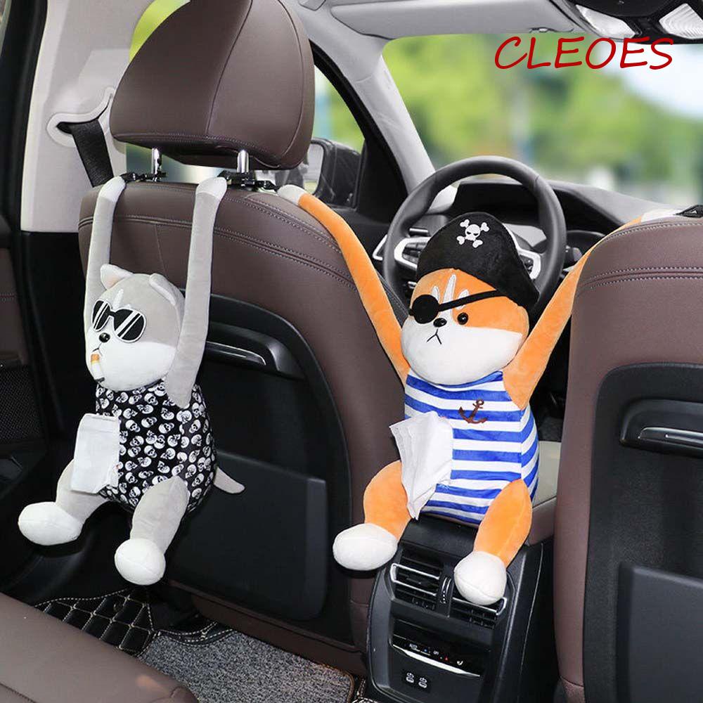 Hộp Đựng Khăn Giấy Đa Năng Hình Chú Chó Dễ Thương Kèm Móc Treo Tiện Dụng Ốp