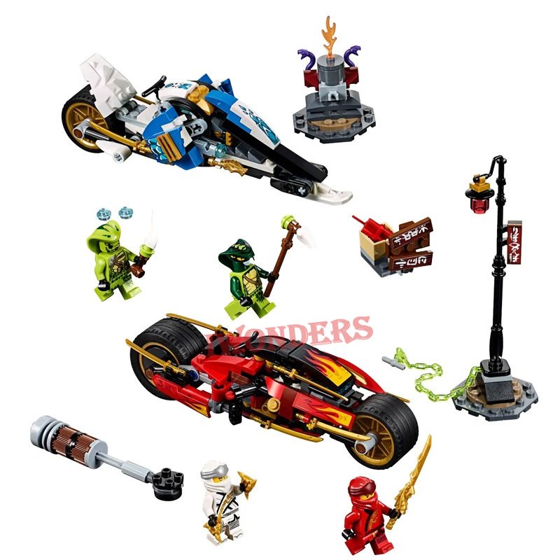 Mới Đồ Chơi Lắp Ráp Chu Kỳ Ninja & Zane 'S Snowmobile Overlord Dragon 7066 7