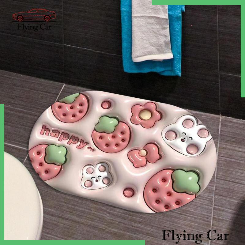 [Lzdjfmy2] Thảm Lót Sàn Nhà Tắm / Nhà Bếp Thấm Hút Nước Chống Trượt