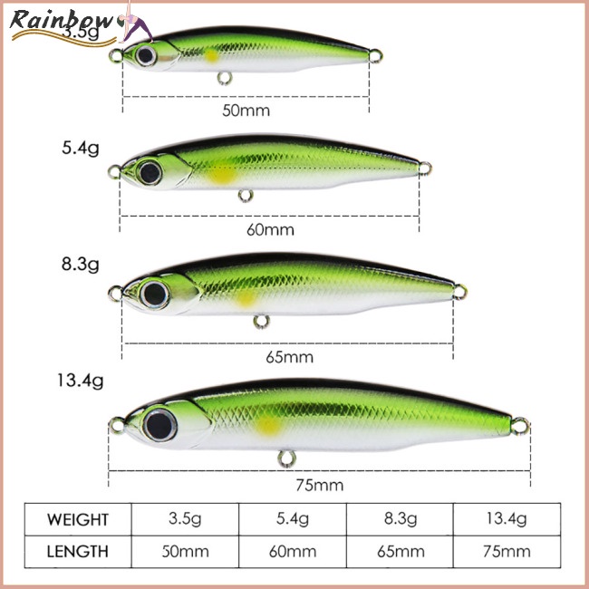 Mồi Giả Nhử Cá 3.5g 5.4g 8.3g Bằng Nhựa Gắn Kèm Móc Câu Tiện Dụng