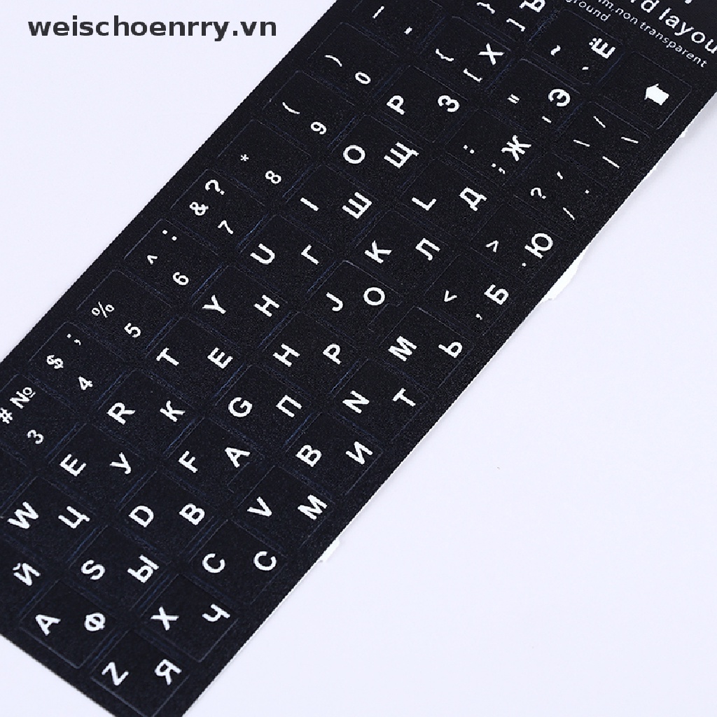 Miếng Dán Bàn Phím Chữ Cái Tiếng Anh Độc Đáo Cho Laptop