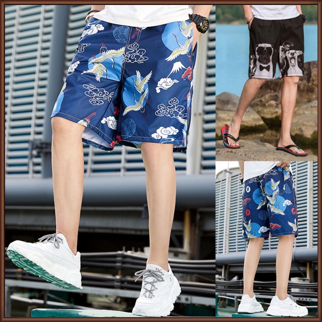 Quần Short Đi Biển Plus Size M-4XL Nhanh Khô Thời Trang Mùa Hè Cho Nam