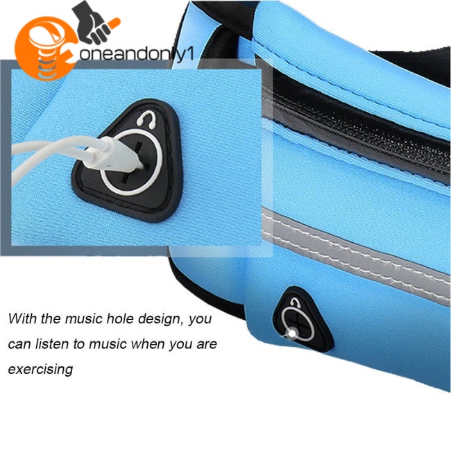 Túi Đeo Hông Thể Thao Họa Tiết Kẻ Sọc Phản Quang Tùy Chỉnh Tiện Dụng Cho Hoạt Động Ngoài Trời