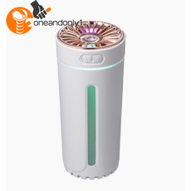 Máy Phun Sương Tạo Độ Ẩm Mini 300ml Tích Hợp Đèn Led Nhiều Màu Kèm Sạc Usb Tiện Dụng Cho Xe Hơi