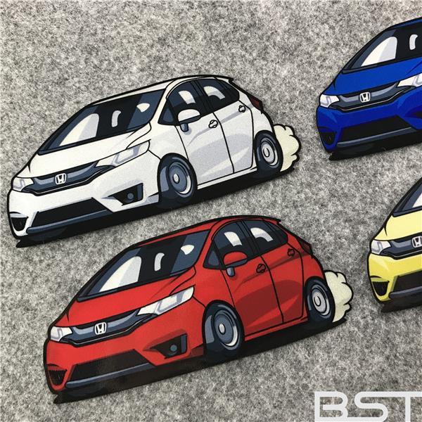 Nhãn dán xe hơi Jdm Fit GK5 Nhãn dán Logo ô tô Rider Club Fit GK5 Low-Lying Sửa đổi Nhãn dán xe phản