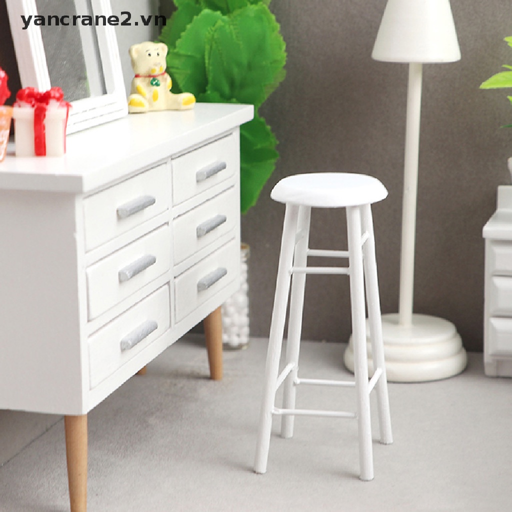 Mô Hình Ghế Đẩu Cao Nhỏ Hình Tròn Trang Trí Nhà Búp Bê 1: 12 {yancrane2.vn}