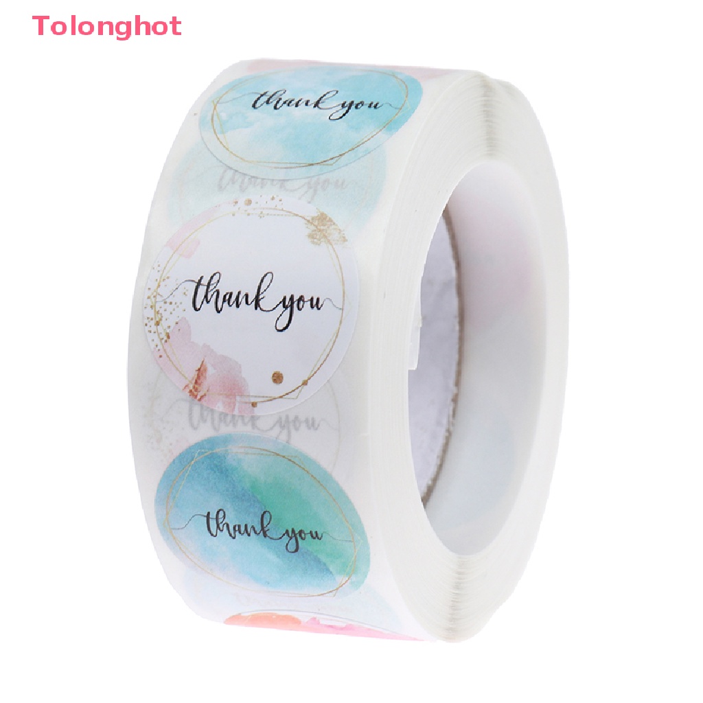 Bộ 500 Miếng Dán Niêm Phong Tự Dính Họa Tiết Hoa Nhiều Màu Sắc