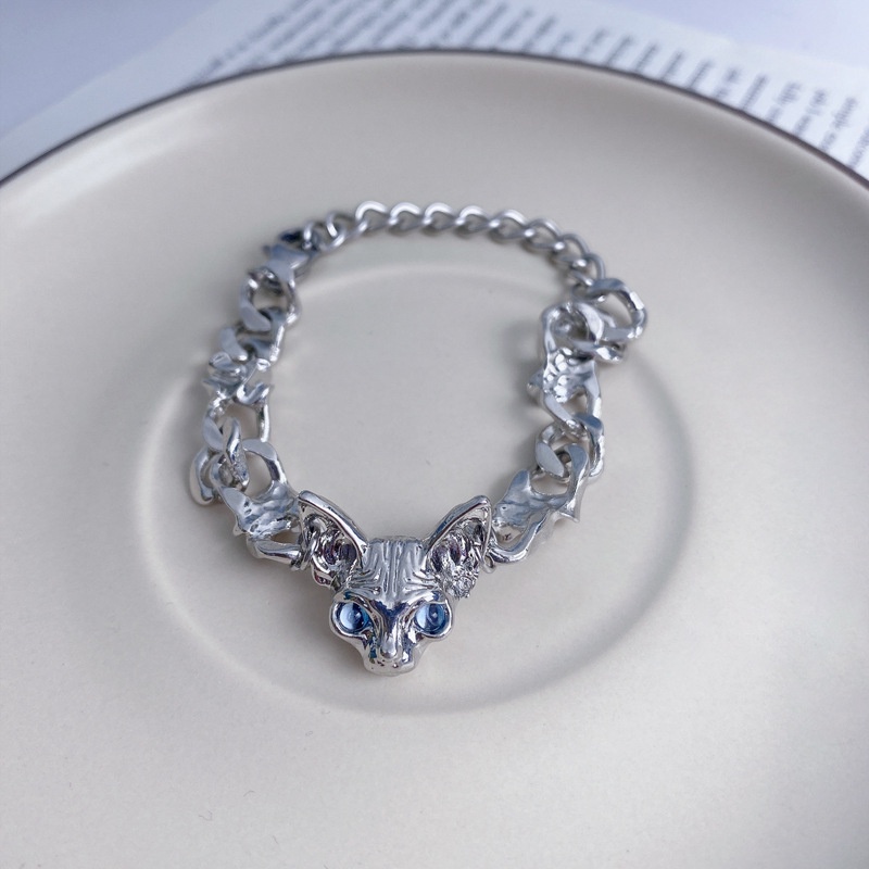 Vòng Đeo Tay Hình Mèo Phong Cách Hip hop Thời Trang