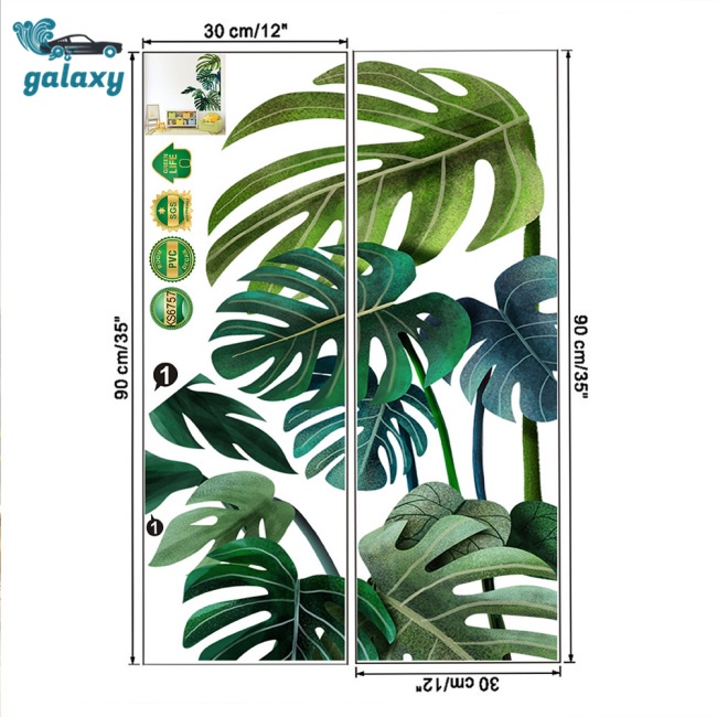 Galaxy Decal dán tường Họa Tiết Hình Chiếc Lá Theo Phong Cách Hiện Đại Dùng Trang Trí Phòng Cho Trẻ Nhỏ