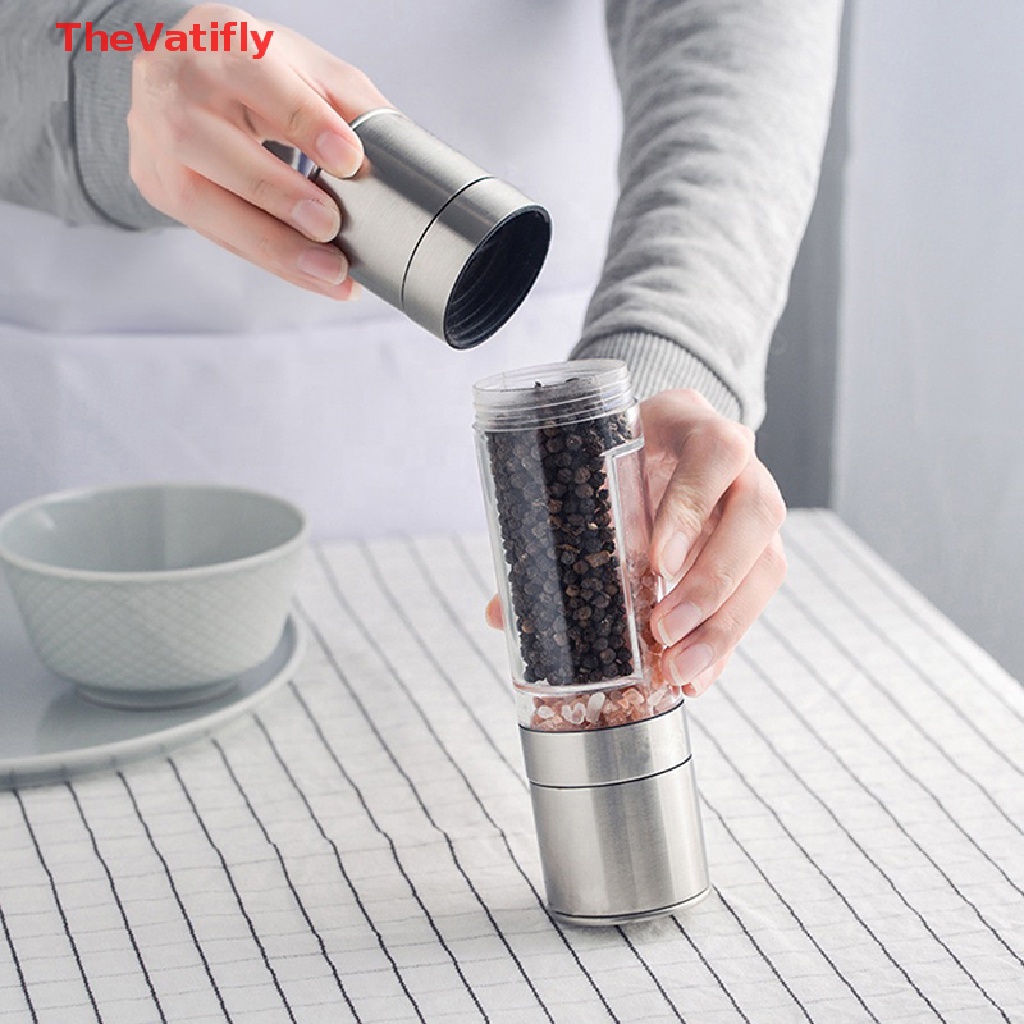 Dụng Cụ Xay Tiêu 2 Trong 1 Bằng Thép Không Gỉ