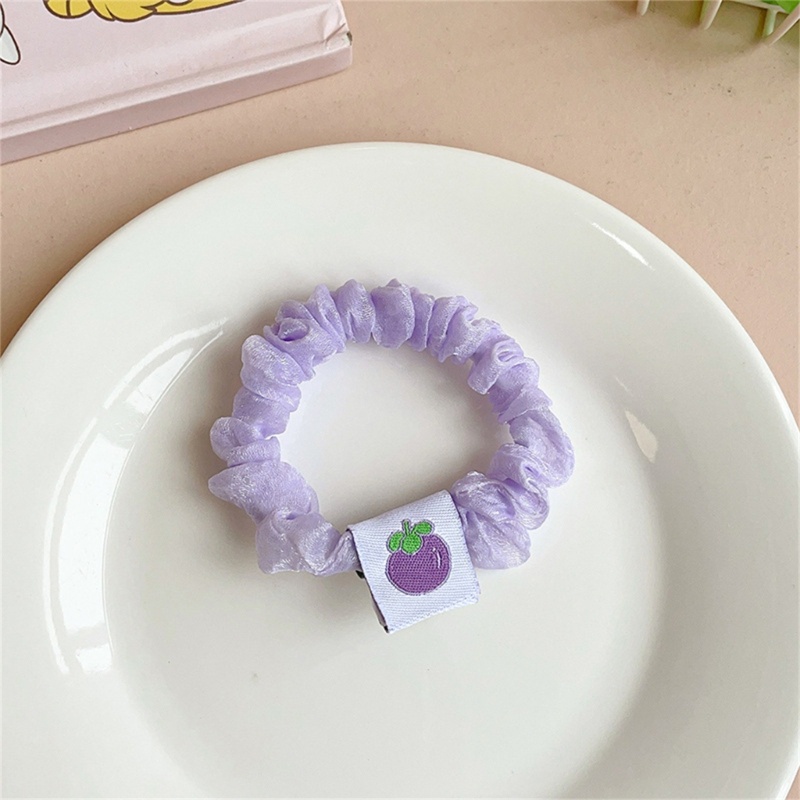 Dây Cột Tóc Đuôi Ngựa Co Giãn Hình Trái Cây Dễ Thương Cho Nữ