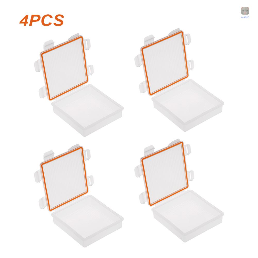 Hộp Đựng Pin Cứng Trong Suốt 4 Ngăn Chống Thấm Nước Tiện Dụng Ốp