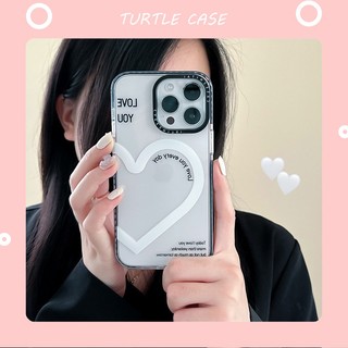 Ốp Điện Thoại Hai Màu MINI Họa Tiết Trái Tim Cho iPhone 14 13 12 11 PROMAX XS XR XSMAX SE2020 6 7 8PLUS