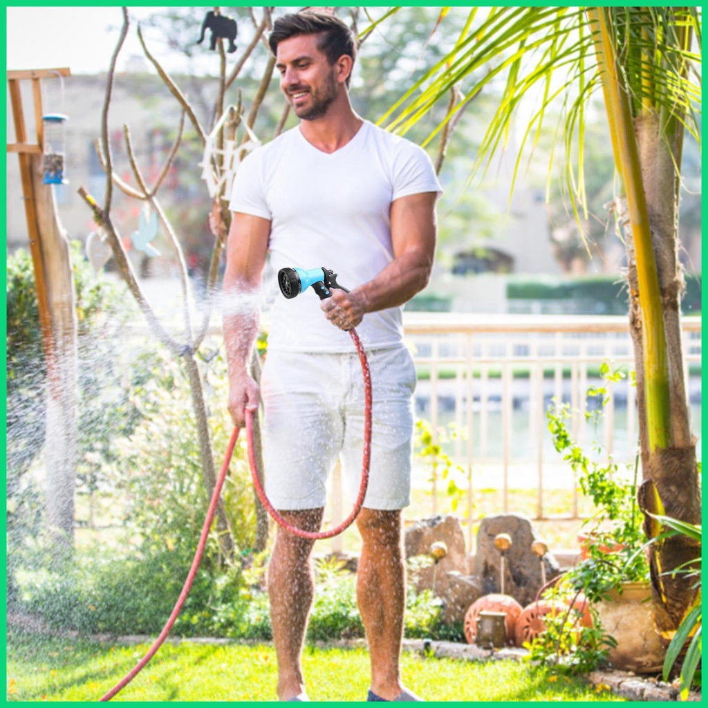 Vòi Phun Nước Tưới Vườn 8 Họa Tiết Áp Suất Cao Với Bộ Điều Khiển Dòng Chảy