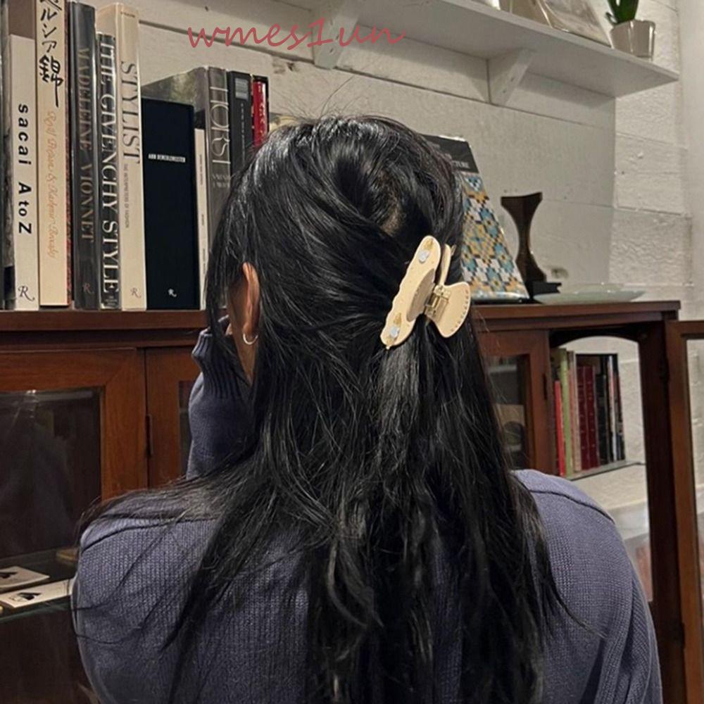 Kẹp Tóc Hình Cá Mập Đính Đá WMES15H Acetic Acid Sáng Tạo Thời Trang Cho Nữ|Kẹp Tóc Hình Con Cua Dễ Thương Cho Nữ