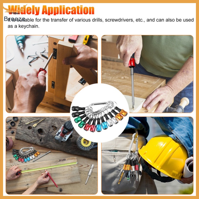 Bộ 12 Mũi Khoan Kim Loại 1 / 4 "Đầu Lục Giác Chống Ăn Mòn / Rỉ Sét Tháo Gỡ Nhanh Tiện Dụng