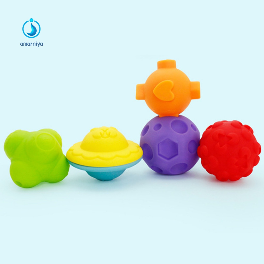 Set 5 Quả Bóng Cầm Tay Nhiều Hình Dạng Cho Bé