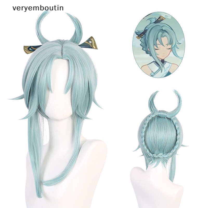 Tóc Giả Thẳng Chịu Nhiệt Hóa Trang Genshin Va Chạm