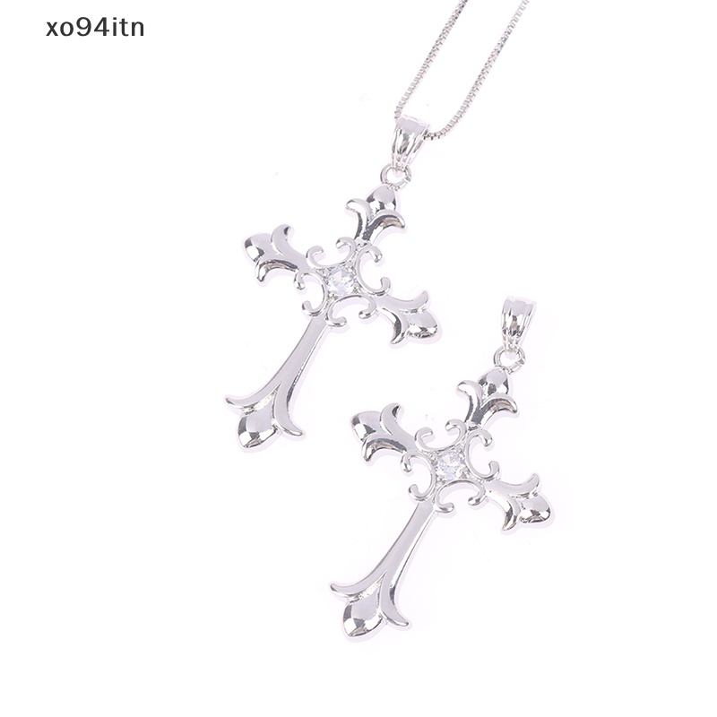 Vòng cổ Thép Không Gỉ Mặt Thánh Giá Đính Đá Thời Trang