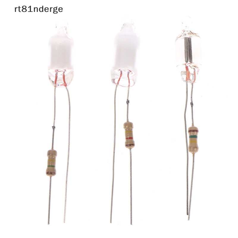 Set 10 Bóng Đèn Neon Mini 6 * 13mm Kèm Điện Trở 220V