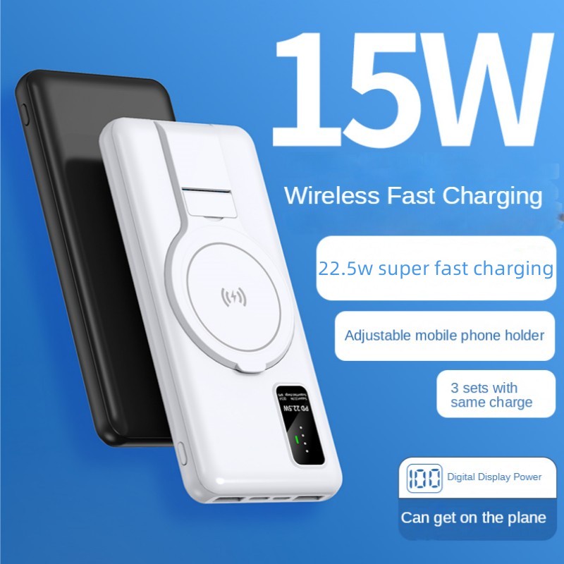 Pin Sạc Dự Phòng Không Dây 20000mAh Từ Tính Mini Magsafe Cho iPhone 14 13 12