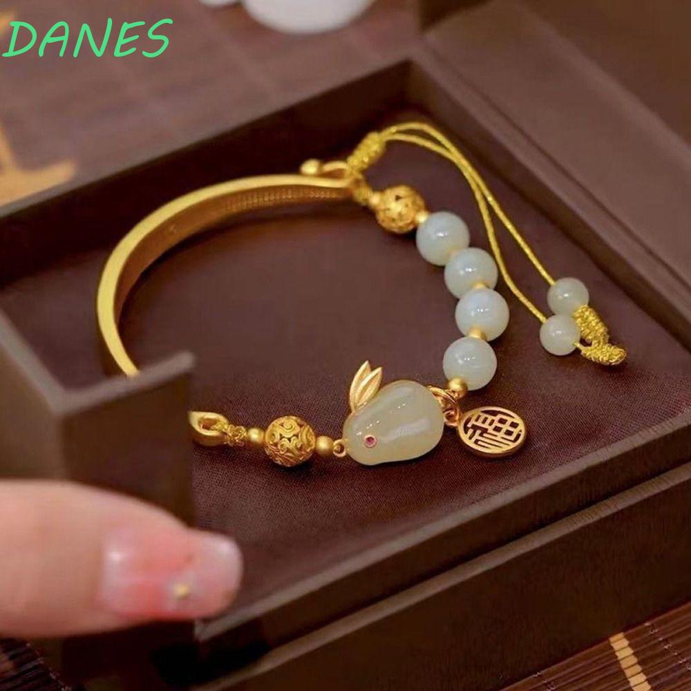 Vòng Tay Dây Co Giãn Thiết Kế Mặt Trăng Phong Cách Retro Đơn Giản Cho Nữ