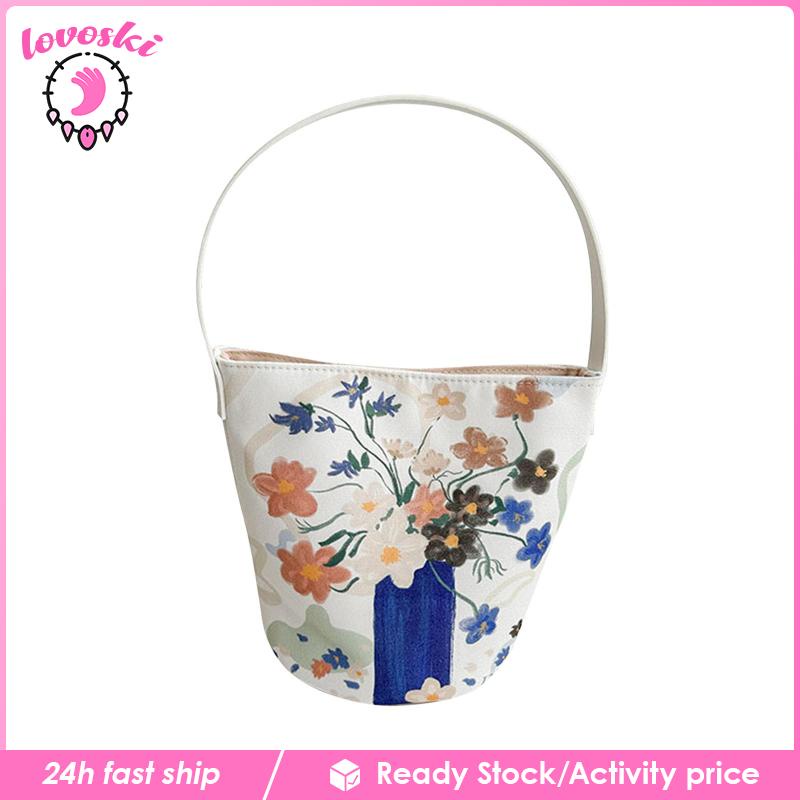 Túi Tote Đeo Vai Thêu Họa Tiết Thời Trang Mùa Xuân Cho Nữ