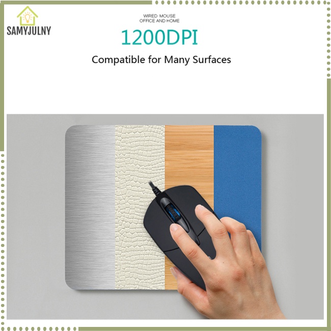 Chuột Quang Chơi Game Có Dây Usb Siêu Mỏng Không Ồn Chuyên Dụng Cho Laptop / Notebook