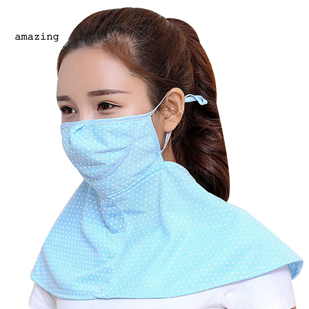 Khẩu Trang Chống Nắng Thoáng Khí Bảo Vệ Cổ Dùng Khi Đi Xe Đạp Ngoài Trời