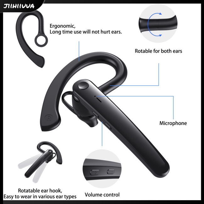 Tai Nghe Bluetooth Không Dây JL- Air5 Có Móc Vành Tai Dùng Khi Lái Xe