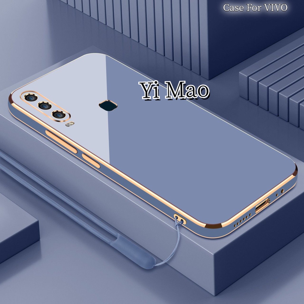Ốp Điện Thoại Mạ Bóng Có Dây Đeo Cho Vivo 1915 1916 V1928A 1814 1815 1933 1919 1915 1907 1920 1611