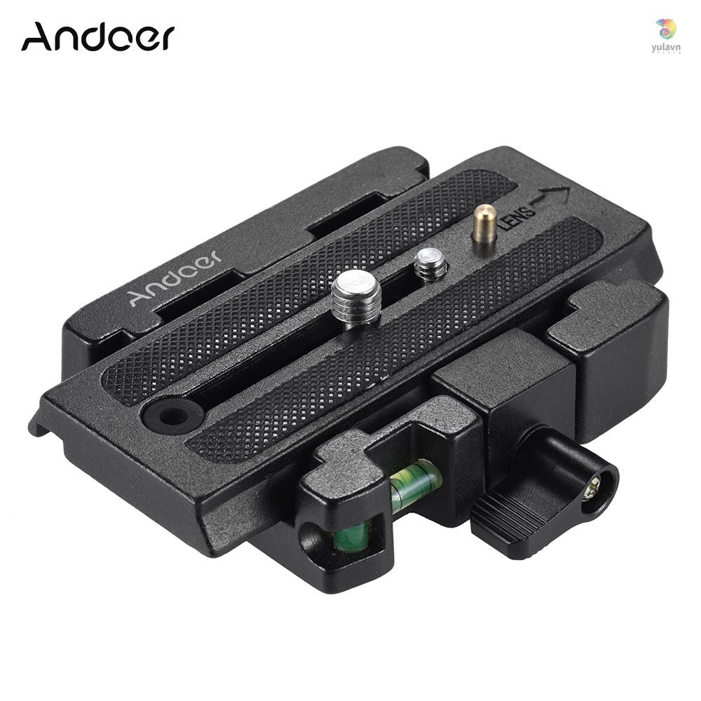 ANDOER Kẹp Gắn Giá Đỡ Ba Chân Tháo Lắp Nhanh Cho Manfrotto 501 500AH 701HDV 503HDV Q5