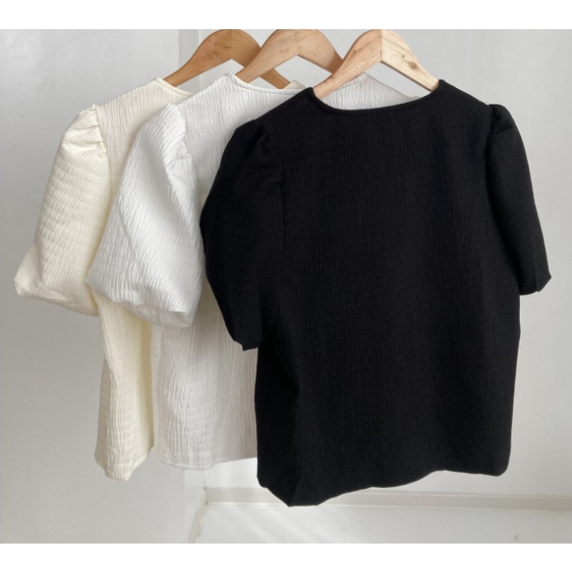 SUXI Áo Sơ Mi Tay Ngắn Cổ Vuông Quyến Rũ Thời Trang Hè Cho Nữ