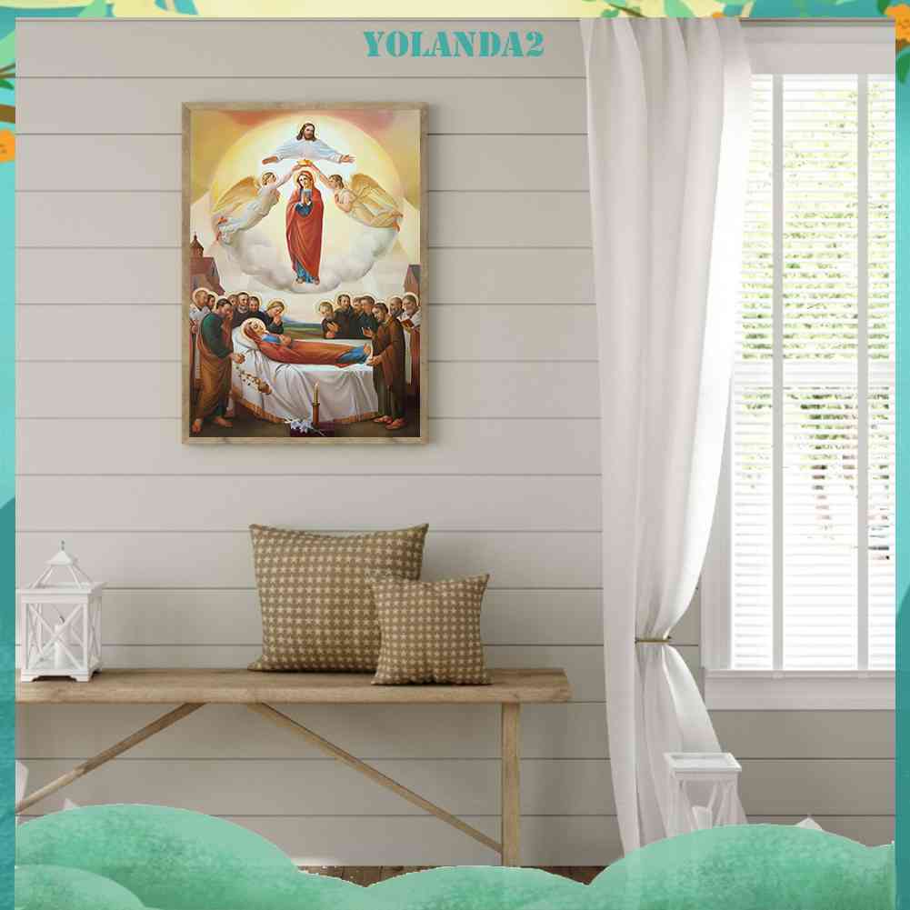 Tranh Đính Đá Kim Cương Toàn Bộ 5D DIY Hình Vẽ Chúa Jesus