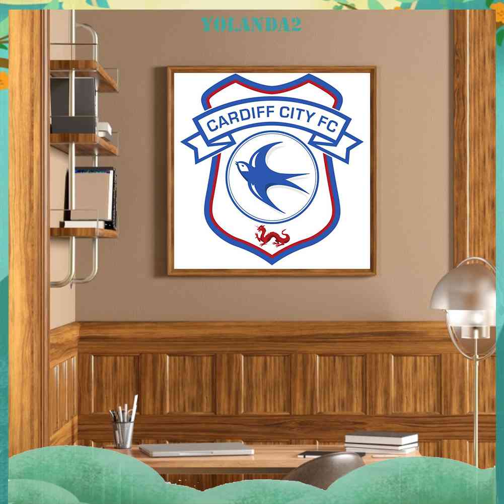 Tranh Đính Đá 5D Tự Làm Hình Câu Lạc Bộ Bóng Đá Thành Phố