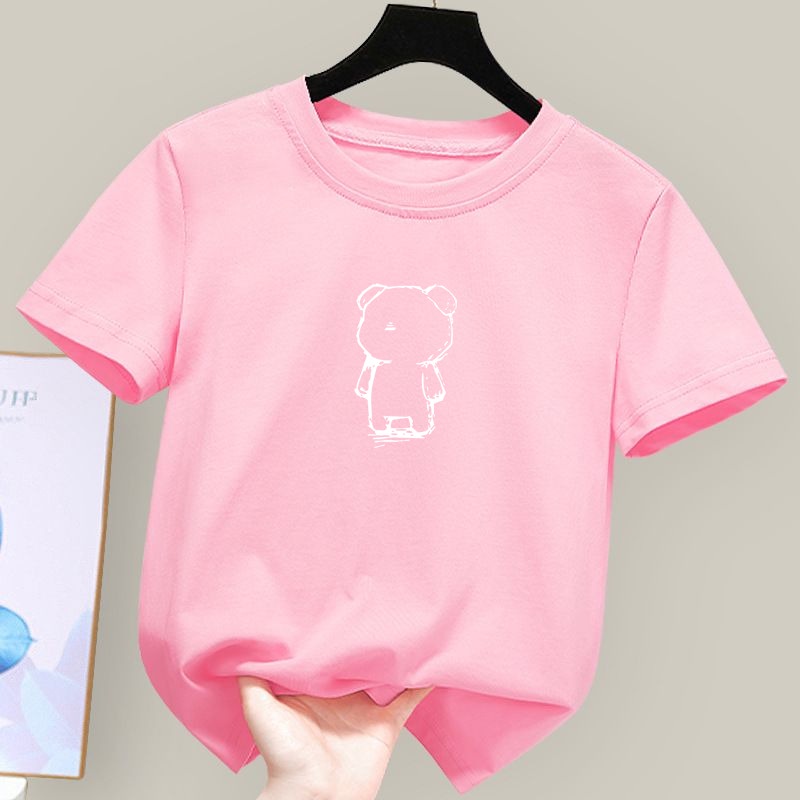 Áo Thun Cotton Unisex In Họa Tiết Hoạt Hình Dễ Thương Cho Bé Trai 12 Tuổi